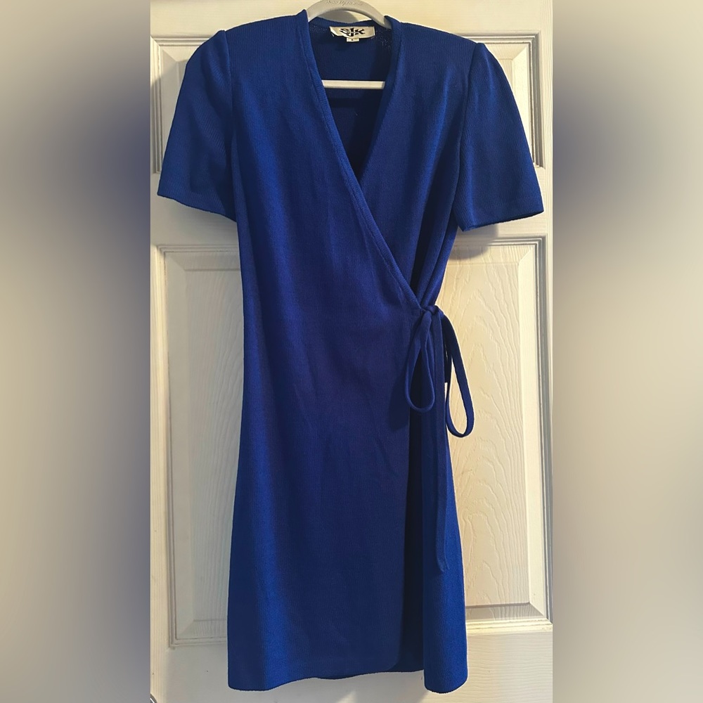 St John Knit Vintage Wrap Dress